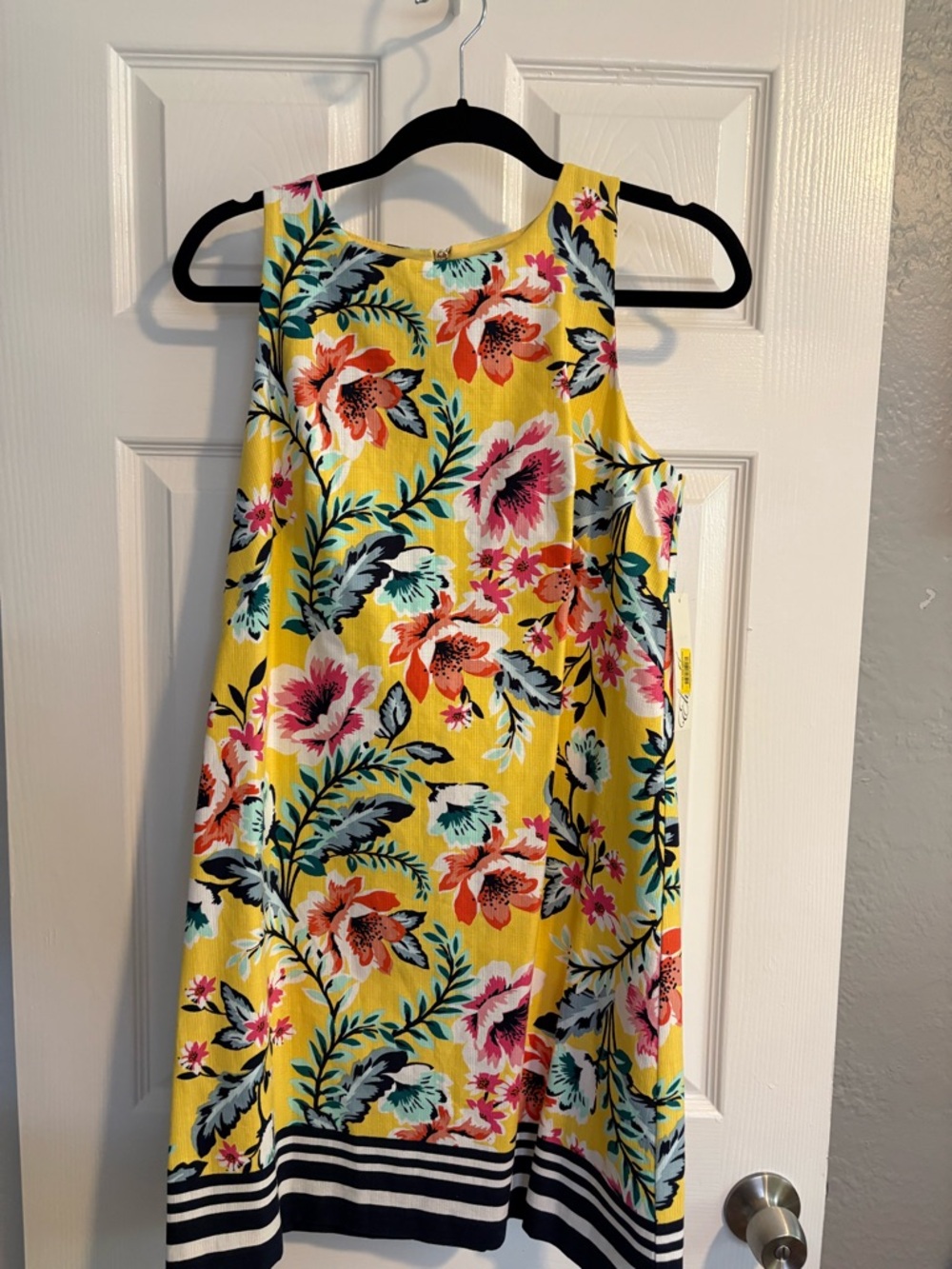 Eliza J Yellow Floral Sleeveless Dress